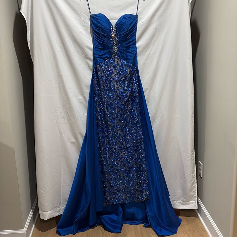 Beautiful Royal Blue Sherri Hill Pageant Gown
